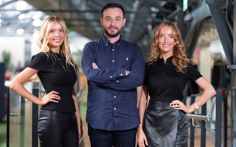 _Linda AI Co-Founders India Healy O’Connor (CEO), Lucio Tudisco (CTO), and Portia Healy O'Connor (CPO)