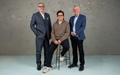 (L–R) Former RBS and NatWest Retail Banking CEO Benny Higgins, Ailsa Founder Rab Meliani and Monzo Co-Founder Gary Dolman launch AI platform, Ailsa