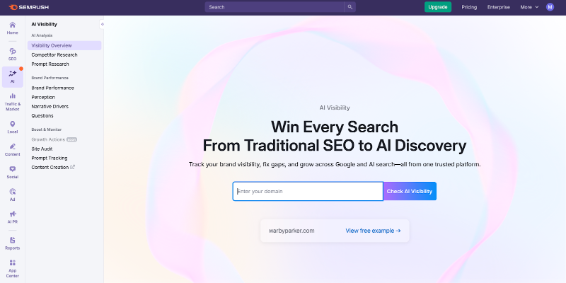 Semrush AI Visibility Toolkit