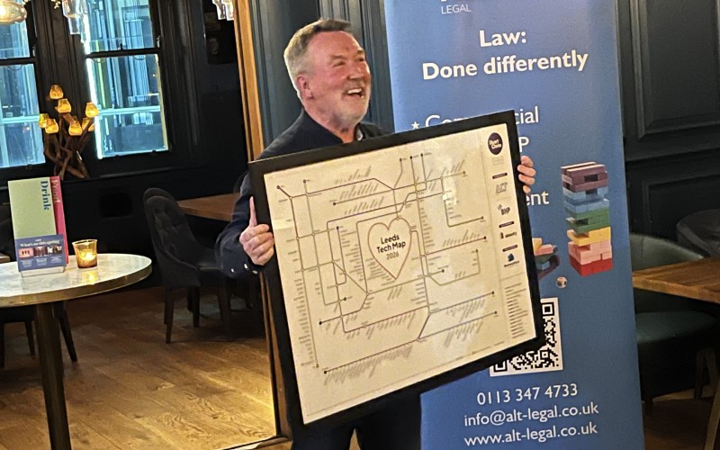 Stuart Clarke MBE at launch of Leeds Tech Map