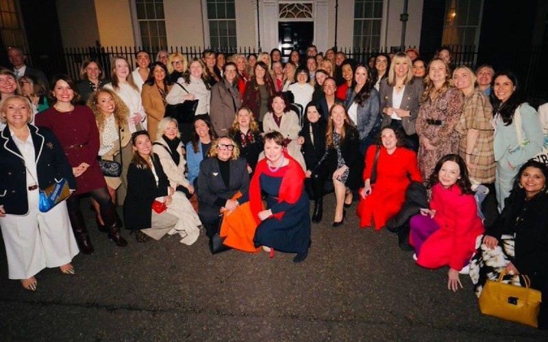 50 North East female founders outside Downing Street