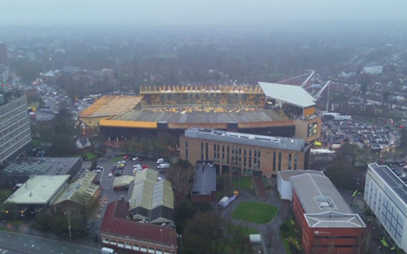 Drone view of Molineux - credit West Midlands Police