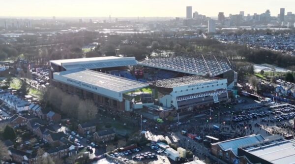 Drone view of Villa Park - credit West Midlands Police