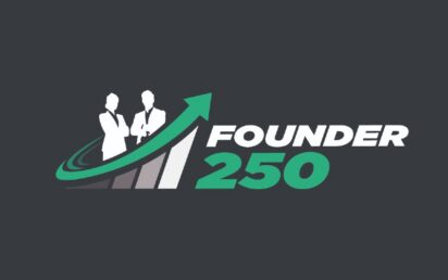 Founder 250 logo reversed