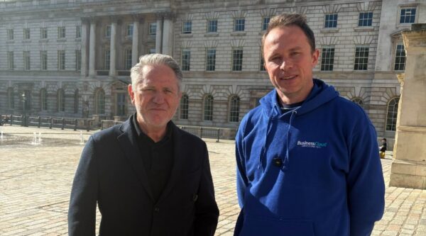 Martin Neale, founder of ICS.AI, with Jonathan Symcox of BusinessCloud