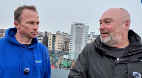 Paul Bates of Uptic with Jonathan Symcox of BusinessCloud for Founder Friday