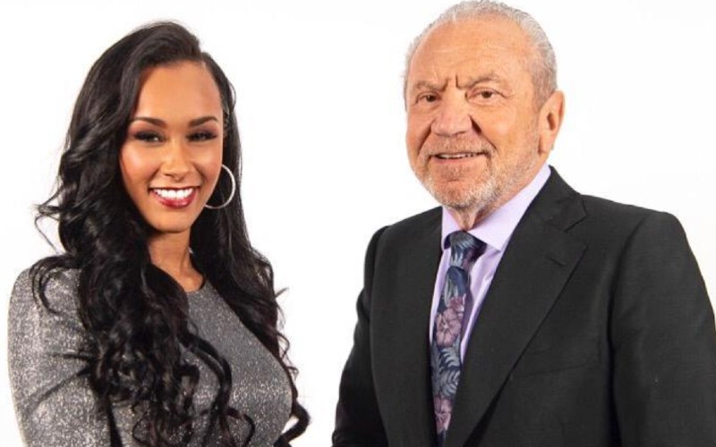 Sian Gabbidon with Lord Sugar