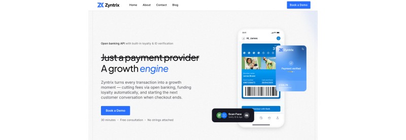 Zyntrix.io - open banking payments, loyalty and digital ID for retail 