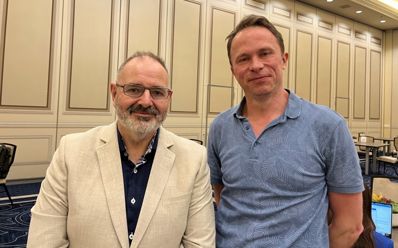 David Holmes, global industries CTO at Dell Technologies, with Jonathan Symcox at Dell Technologies World 2026