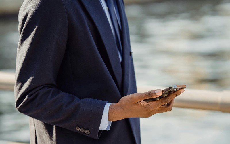 Man on mobile phone