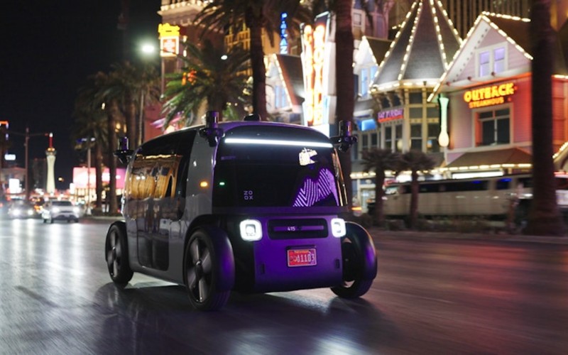 Zoox robotaxi in Las Vegas