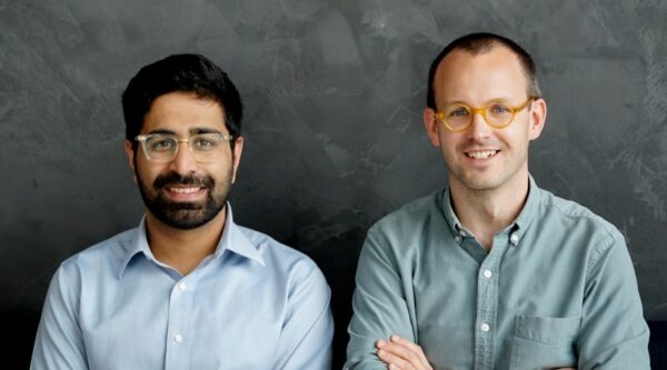 Adam Liska, right, and Devang Agrawal, co-founders, Airspeed
