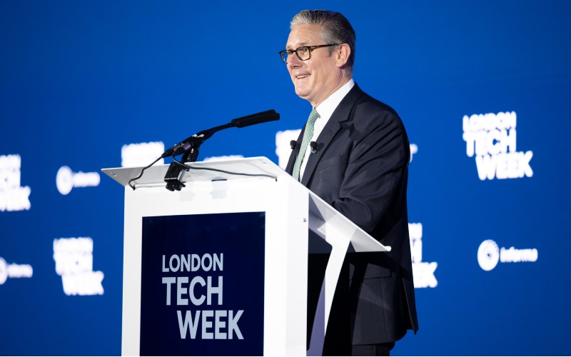 Prime Minister Sir Keir Starmer speaks at London Tech Week