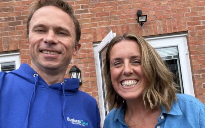 Kate Heath of Gaia Learning and Jonathan Symcox of BusinessCloud for Founder Friday