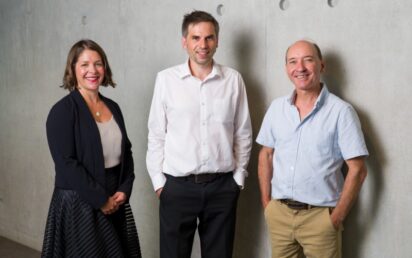 Nuclear Turbines leadership team Lauren Dickerson (Chief Commercial and Strategy Officer), Jeremy Owston (Co-founder and CEO), Tim Abram (Co-founder)