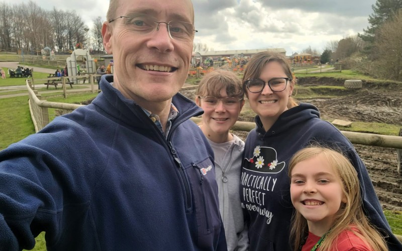 Steve Pritchard with family