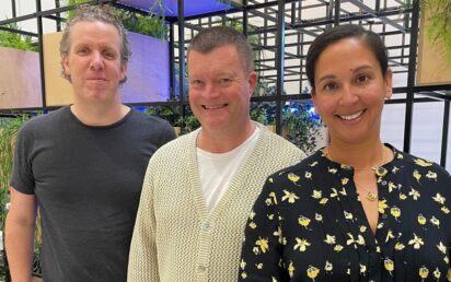 Ian Vint, Michelle Vint and Alex Petrie, founders of Skyrise