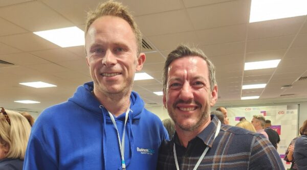 Alex Craven of The Data City with Jonathan Symcox for Founder Friday at launch of 2026 Leeds Digital Festival