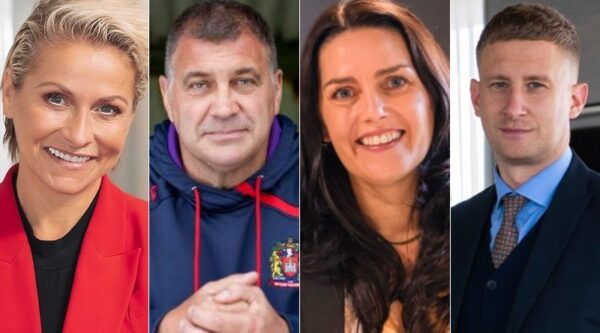 FUEL Manchester 2026 speakers Sam White, Shaun Wane, Laura Earnshaw and Phil McCabe