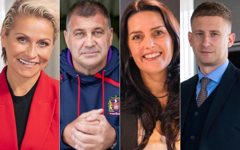 FUEL Manchester 2026 speakers Sam White, Shaun Wane, Laura Earnshaw and Phil McCabe