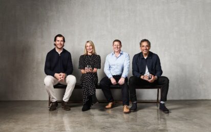 Left to right - Emerge Digital's new exec team Mark Atkinson, Mel Cheeseman, Tom Henson and Nigel Church