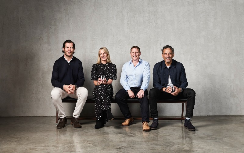 Left to right - Emerge Digital's new exec team Mark Atkinson, Mel Cheeseman, Tom Henson and Nigel Church