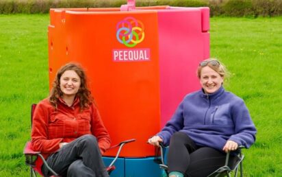 PEEQUAL founders Hazel McShane (left) and Amber Probyn