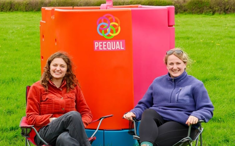 PEEQUAL founders Hazel McShane (left) and Amber Probyn