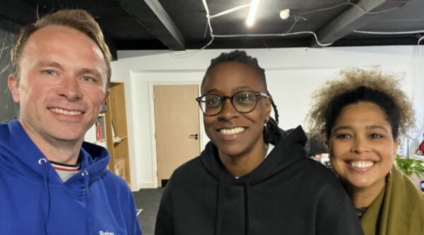 Aiwan Obinyan and Dr Tamanda Walker of AiAi Studios meet BusinessCloud editor Jonathan Symcox for Founder Friday