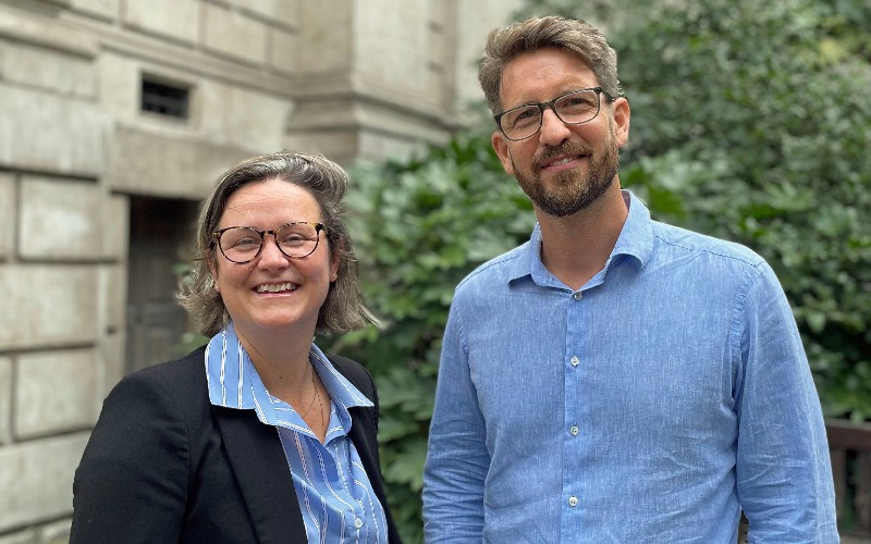 Aptitude Software CFO Kenneth Paqvale (right) with CEO Alex Curran. Credit - India Block