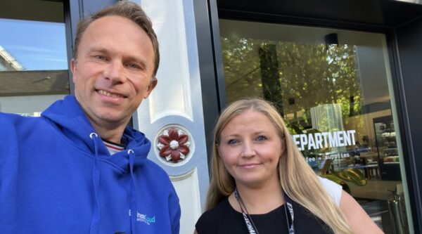 Education Lifeguards founder Laura Harrison with Jonathan Symcox for Founder Friday